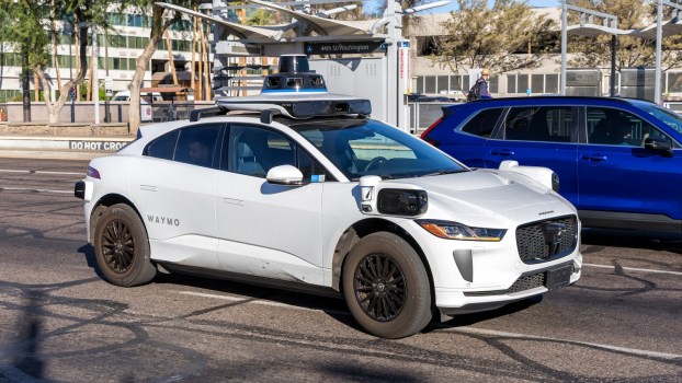 A Waymo Taxi in traffic