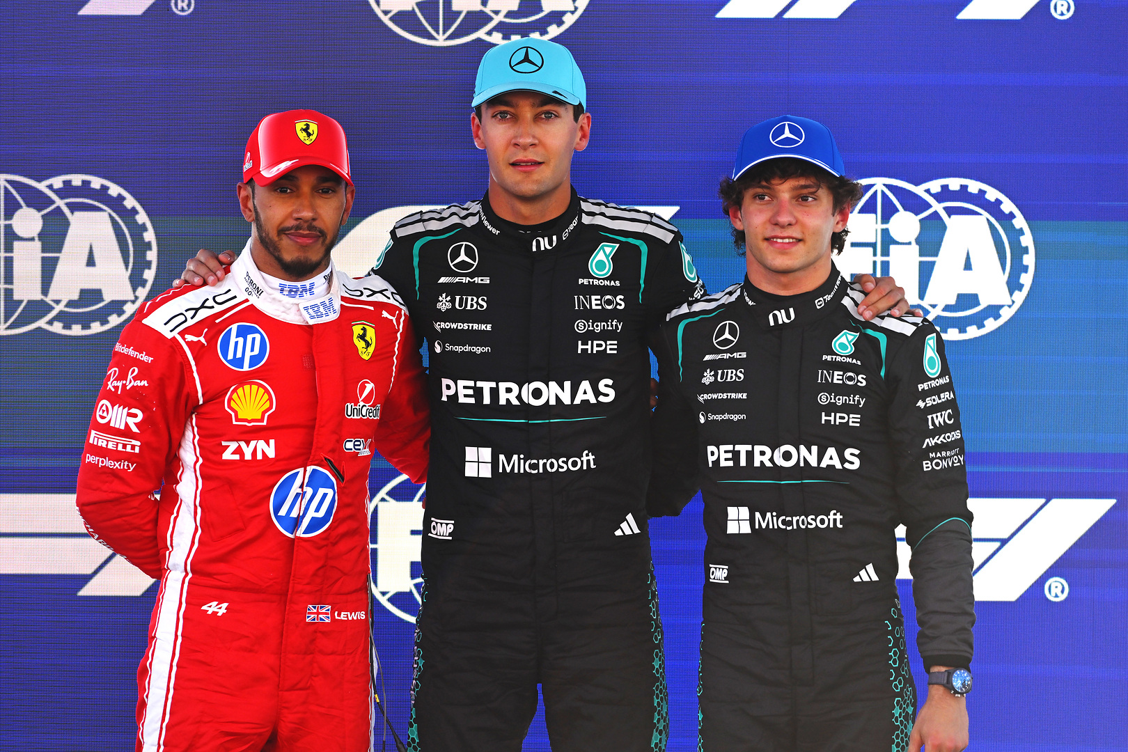 George Russell's Classy Tribute to Lewis Hamilton After First Ferrari Win
