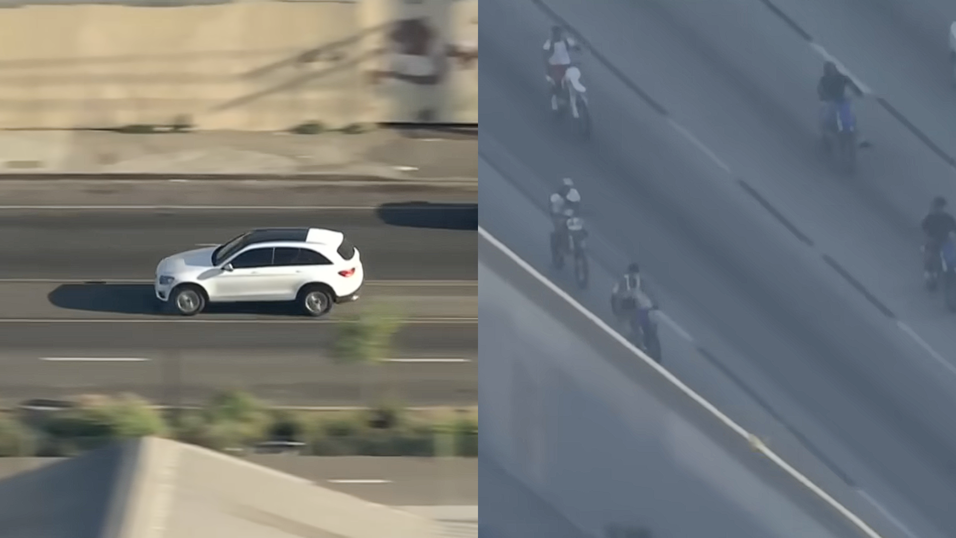 Watch Bikers Hijack a High-Speed LAPD Pursuit for a Wild 110 Freeway Stunt Show