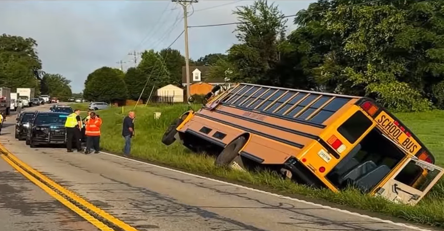Georgia School Bus Rolls With 34 Children Inside—It Wasn't the Driver's First Crash