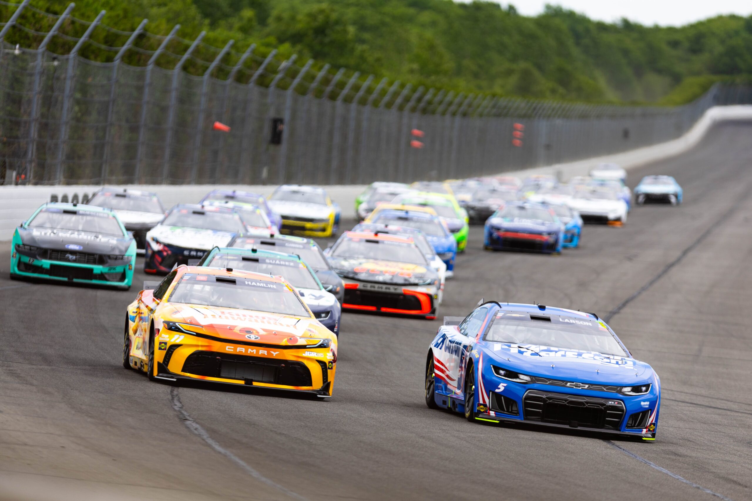 The NASCAR Cup Series ran the Great American Getaway 400 at Pocono Raceway on June 14, 2026.