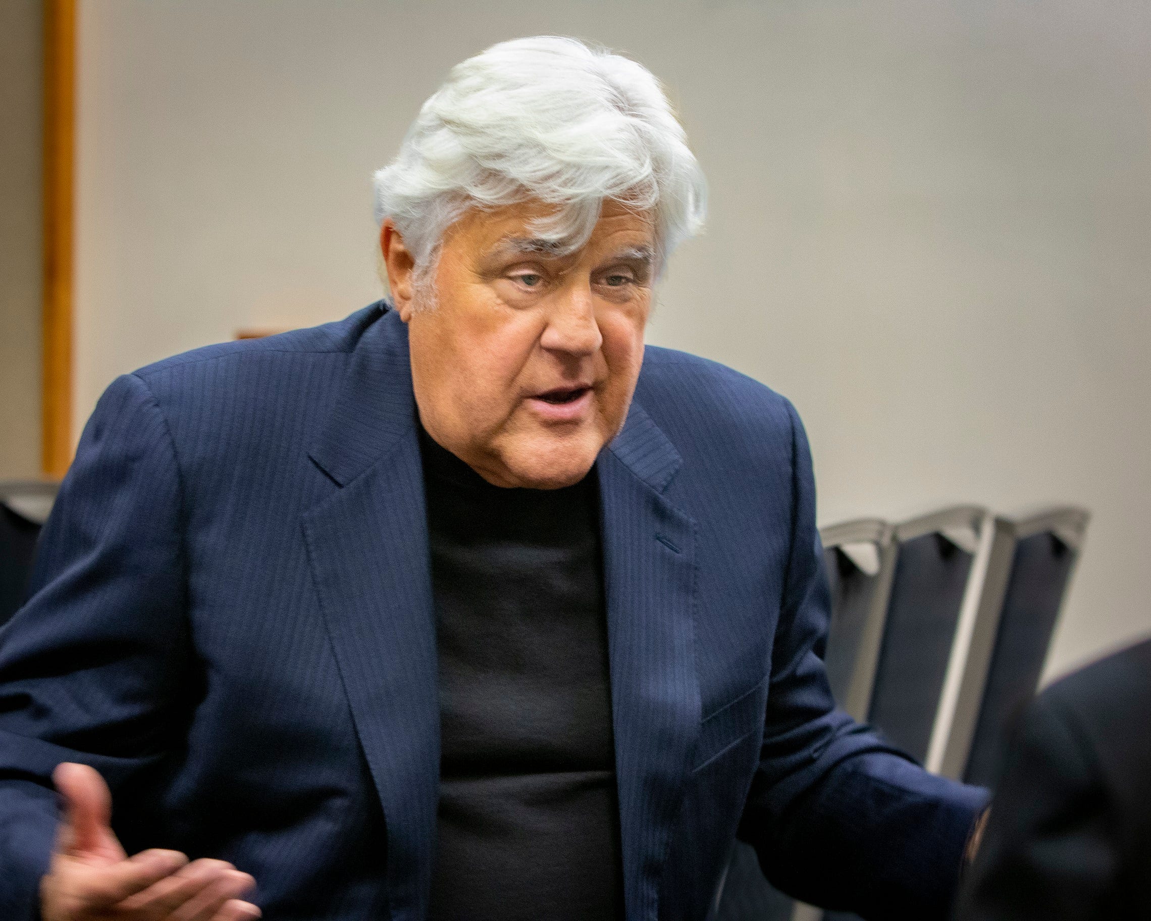 Jay Leno, who was first known for his standup comedy, took over as host of NBC's "The Tonight Show" on and off from 1992 to