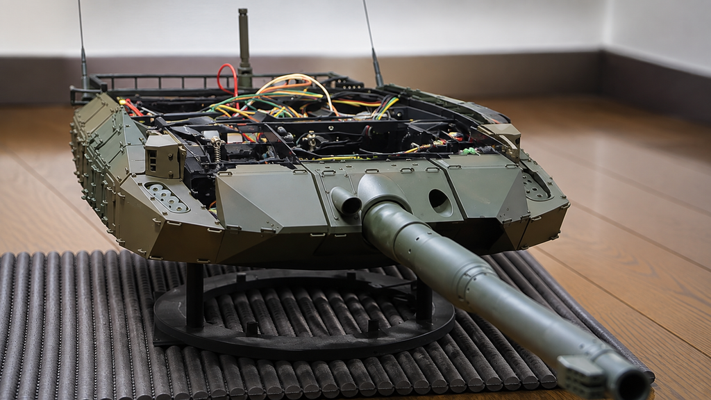 Watch This 3D-Printed RC Tank Fire: Realistic Recoil, Smoke Cannon, and a Rotating Ammo Drum