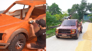 YouTuber Builds a Wooden Drivable Ford F-150 Raptor: Inside the Insane 150-Day EV Build Journey
