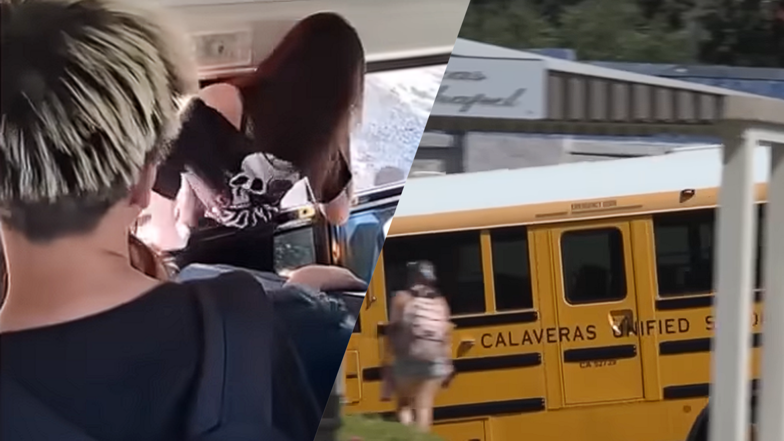 California mother arrested after allegedly smashing school bus door and climbing through window during standoff; felony charges include vandalism