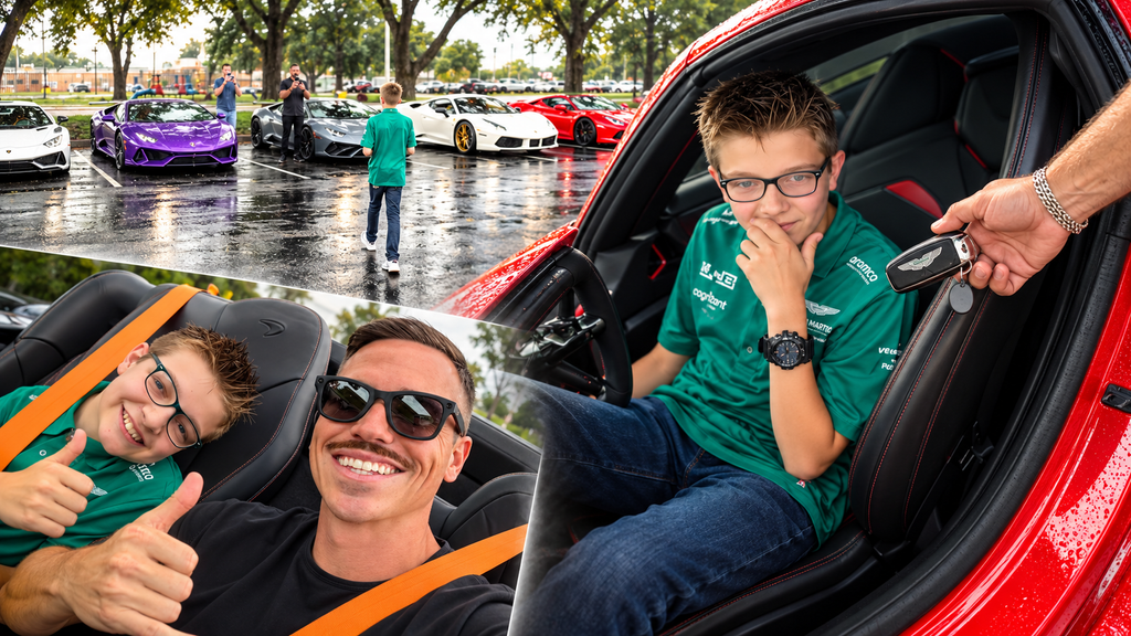 A Foster Kid Waited Years for a Family. On Adoption Day, He Walked Out to This Unbelievable Supercar Surprise