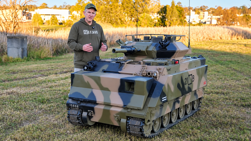 Man Builds a Half-Scale M113 Armoured Vehicle You Can Actually Climb Inside and Drive