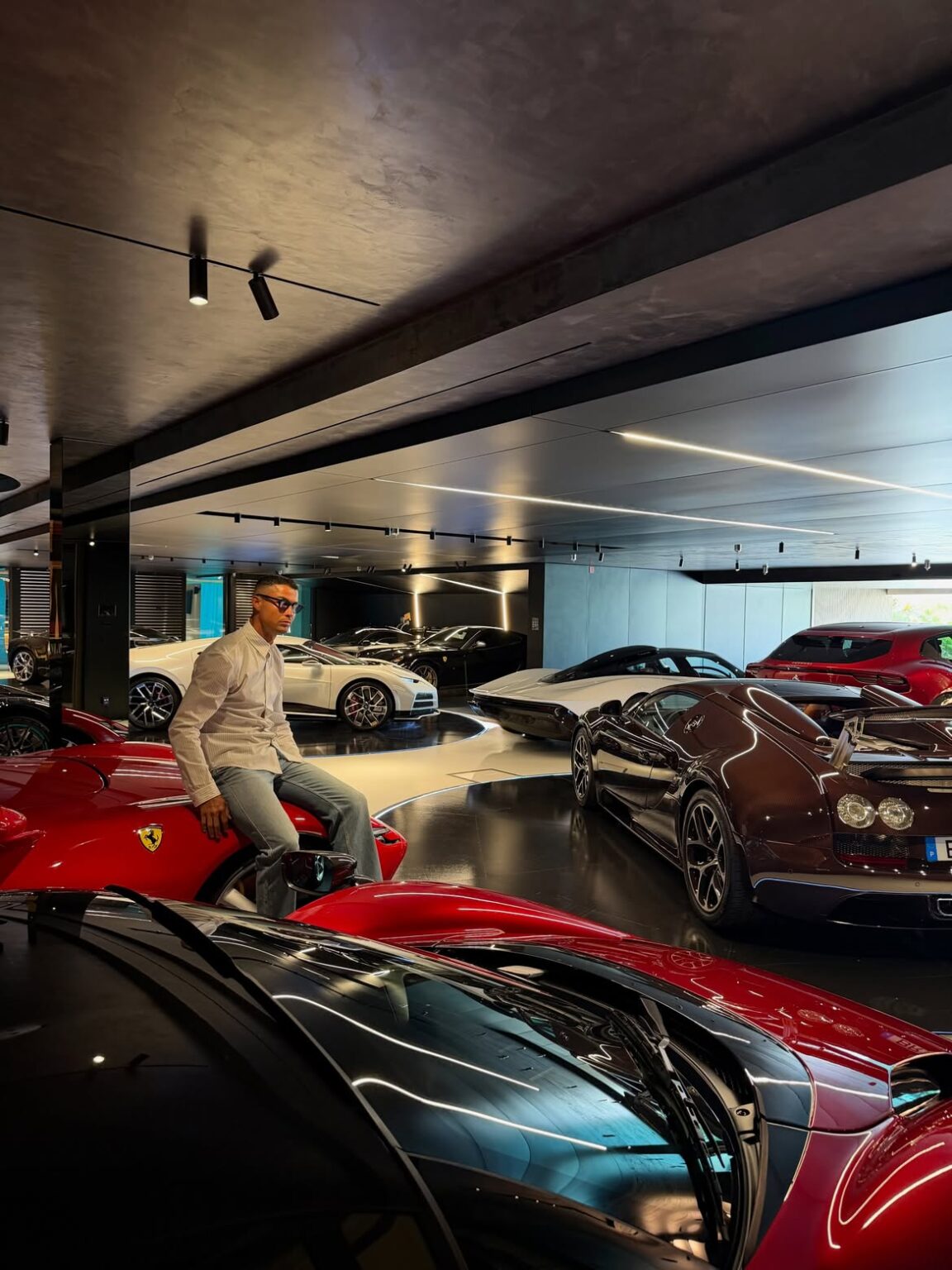 Cristiano Ronaldo’s $40 Million Garage Is Packed With Bugattis ...