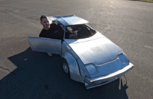 YouTuber Builds a Half-Scale, Rotary-Powered Mazda RX-7 Drift Kart