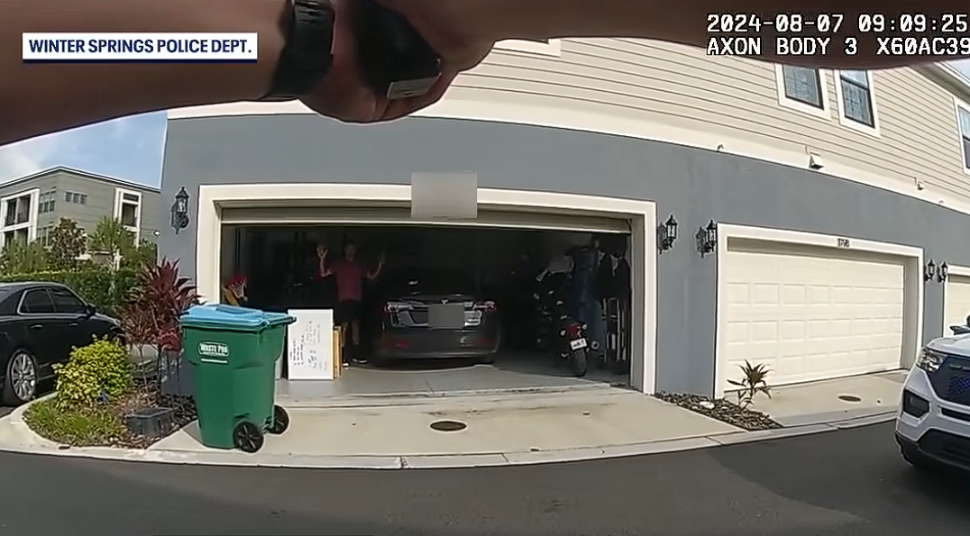 Florida Dad Drops Kids Off at School, Returns Home to a Gun in His Face: "Let Me See Your Hands!"