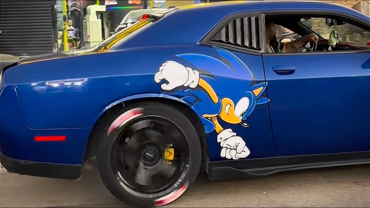 Sonic the Hedgehog Goes Hard in This Hilariously Creative Car Mod