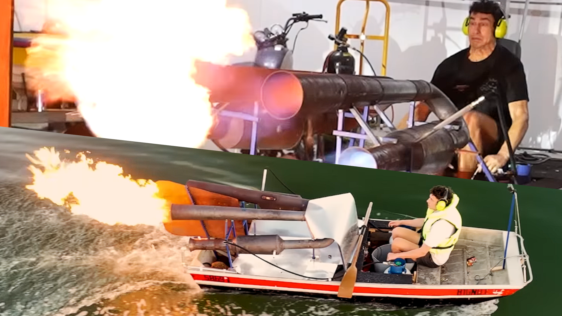 This YouTuber Built a Dual-Pulse Jet Boat, Set His Yard on Fire, and Melted the Engine