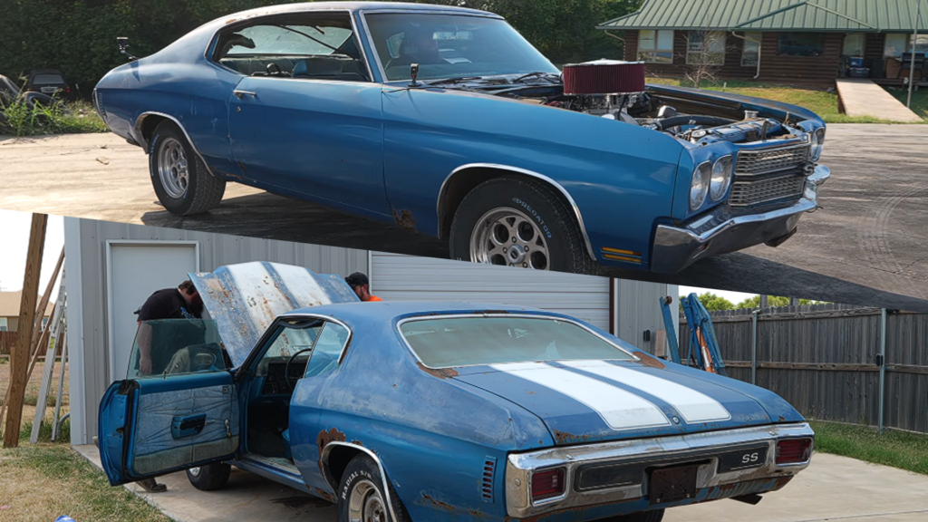 He Paid $11K for a Rusted ’70 Chevelle and Dropped a $30K Engine Into It in an Airbnb Driveway