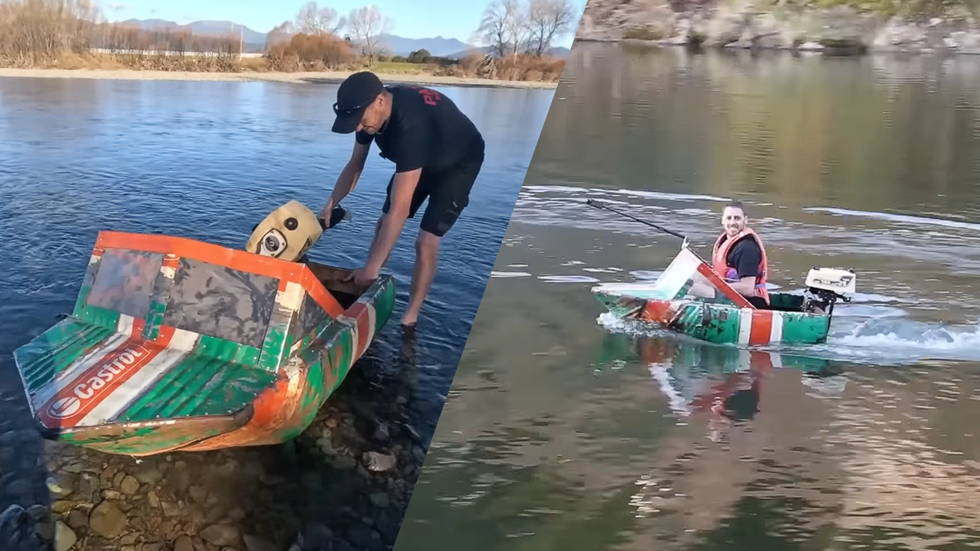 YouTuber Builds a Working River Boat out of Scrap Oil Drums—and Actually Takes It on the Water