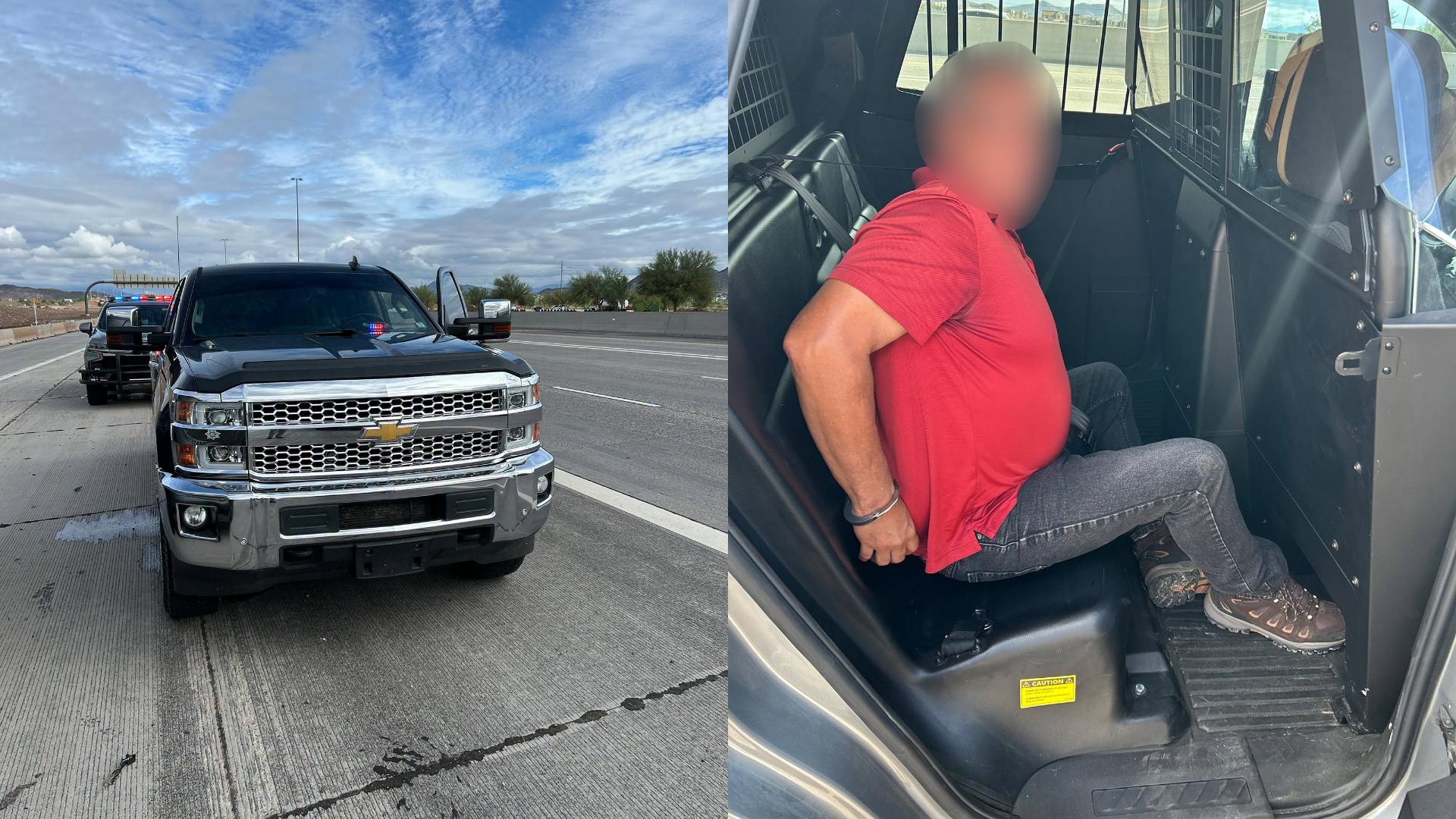 Fake Cop Pulls Over Tesla on I-17, Then Calls the Real Police on Himself