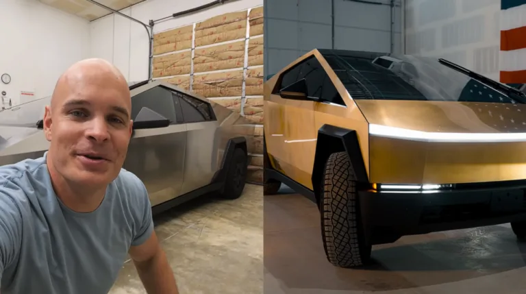 YouTuber Turns a Tesla Cybertruck Into 24K Solid Gold—And It Cost a Fortune