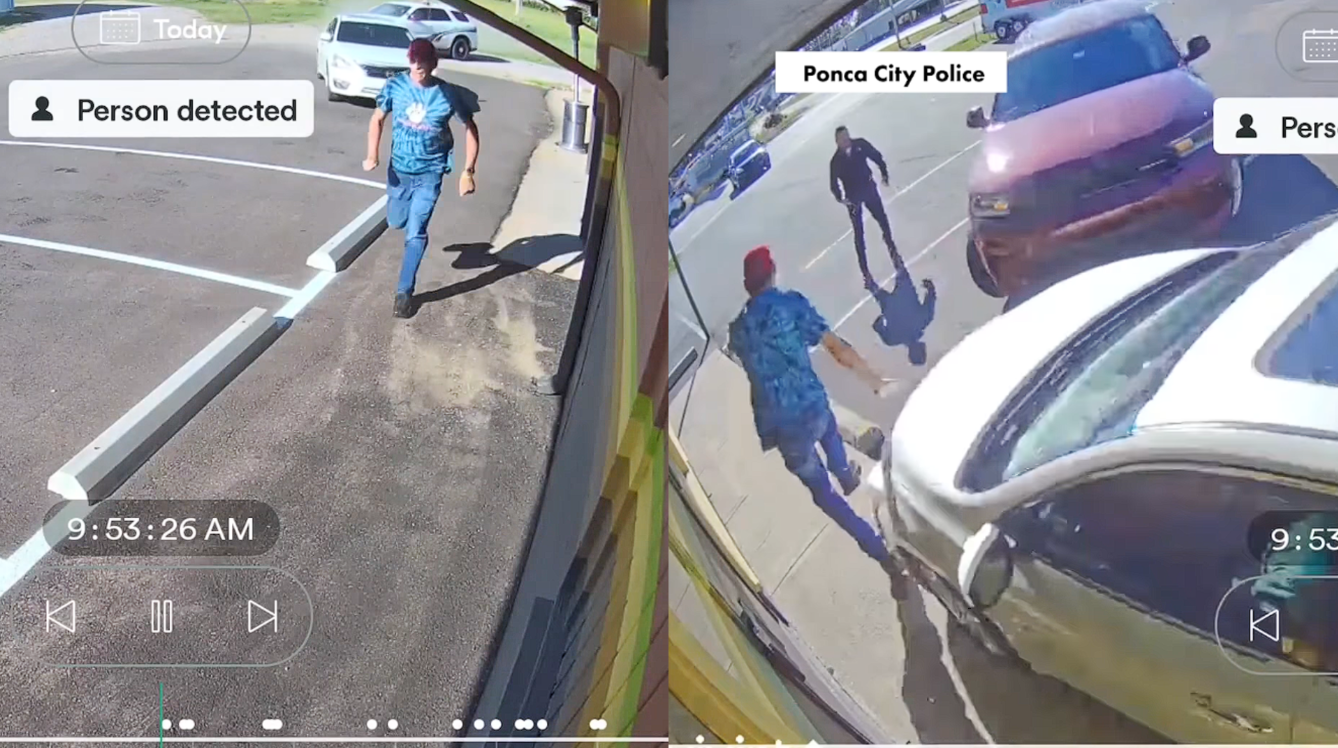 Woman Rams Ex-Boyfriend’s Car and Chases Him Through a Crowd in Wild Oklahoma Video