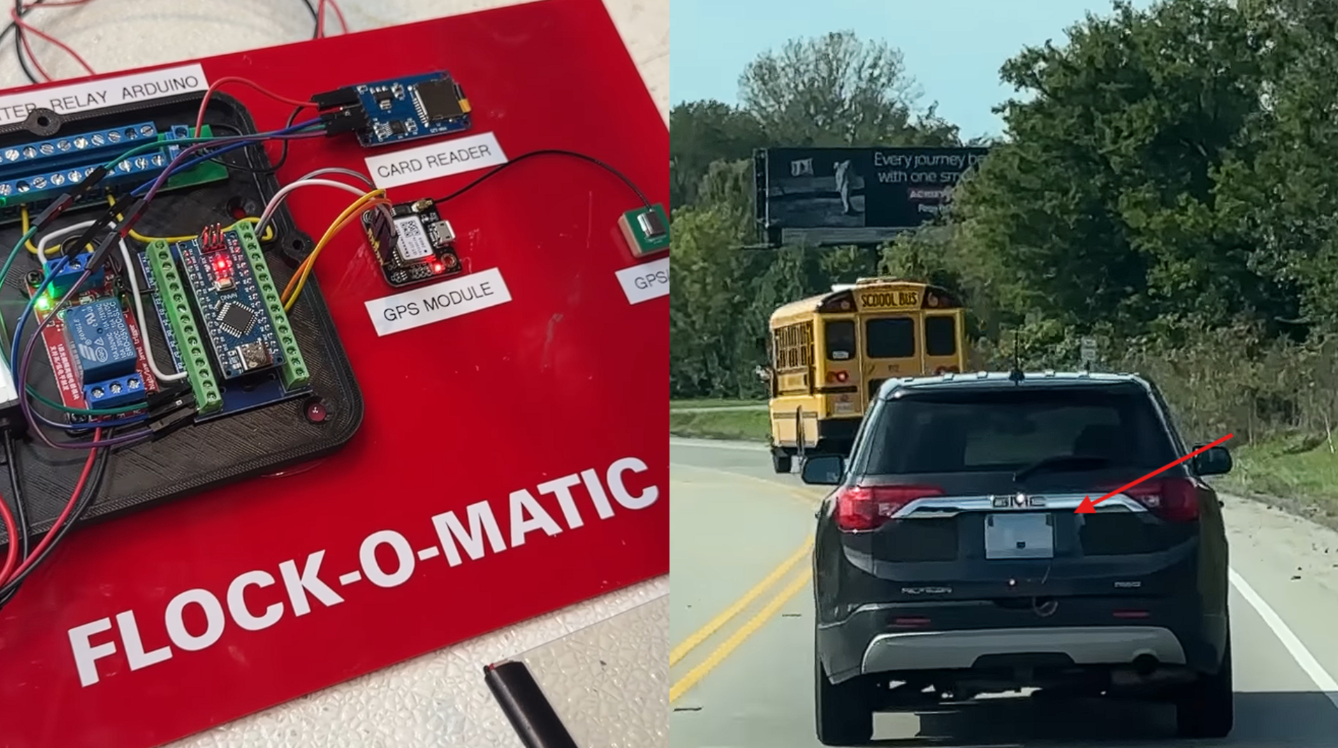 YouTuber Builds a GPS-Triggered "Invisibility Cloak" to Hide From Flock Cameras