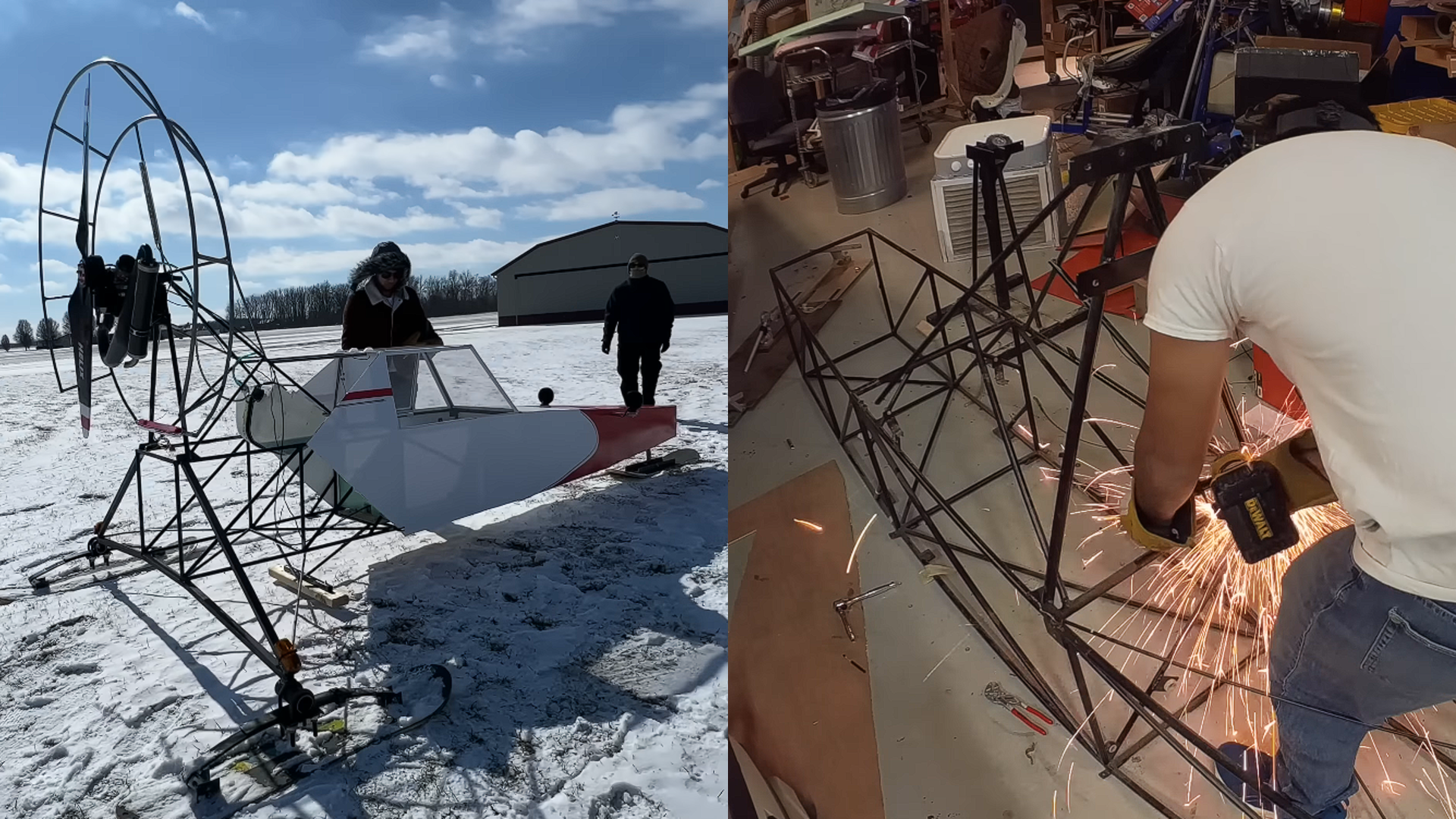 YouTuber Builds 40-MPH Gas-Powered "Snow Plane" to Survive a Blizzard—But Still Couldn't Get Chicken Wings