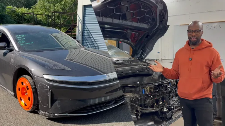 YouTuber Bought a Totaled $140K EV for $4,100—Then Lucid's Lawyers Reached Out